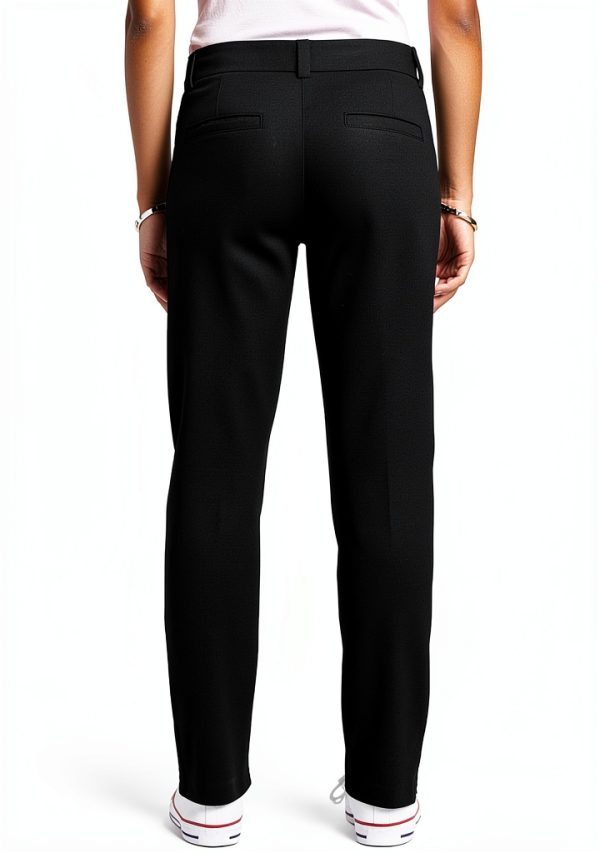 IZOD Junior's Uniform Skinny Stretch Twill Pant for Girls, Black &-1
